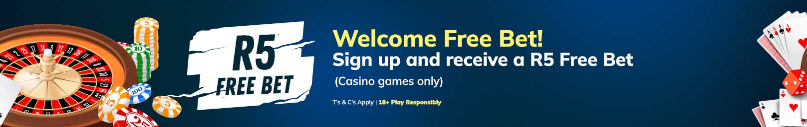 R5 CASINO WELCOME BONUS